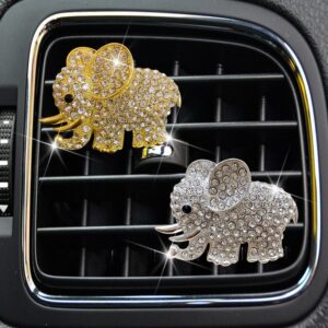 O1CN014L3VR81aa3dNK07EO__2950503345-0-cib Wholesale Metal Rhinestone Elephant Car Aroma Decoration Clip