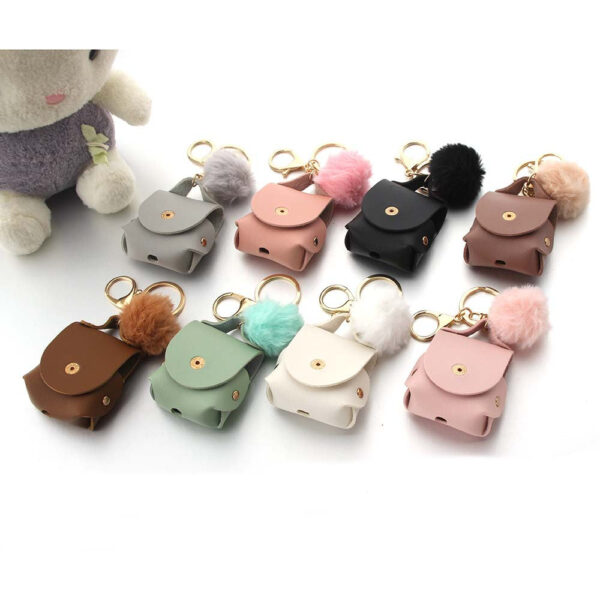 Wholesale Coin Purse Headphone Cover Fur Ball Keychain