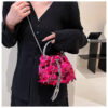 Wholesale Metal Tassel Sequin Dinner Bags, Portable Crossbody Bags