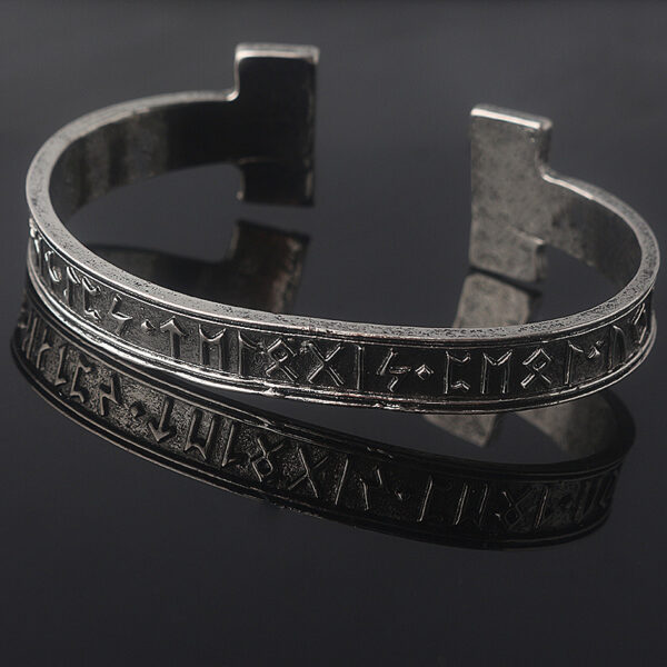 O1CN014NHMIG2LgjDEvXYae_2206524689722-0-cib Wholesale Viking Runes Men's Alloy Bracelet