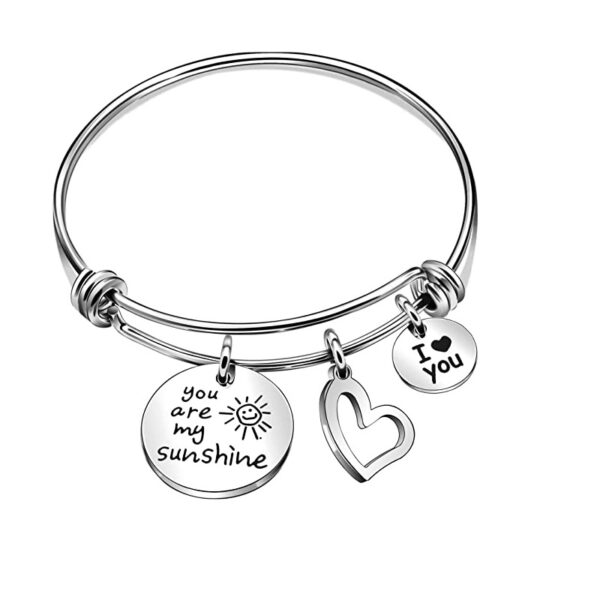 O1CN014OMtms1QxHaOpH6TJ_2214702182042-0-cib Wholesale Stainless steel you are my sunshine Bracelet