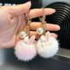 Wholesale Cute Bunny Plush Keychain