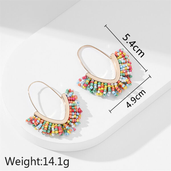 O1CN014PEnFe24GlP8M4Aps_3880997364-0-cib Wholesale V Shape Tassels Rice Beads Earrings