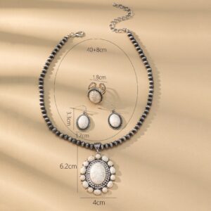 O1CN014PmnWx1jhgnbYcn7Y__2215436944580-0-cib Wholesale Round Flower Turquoise Pendant Necklaces