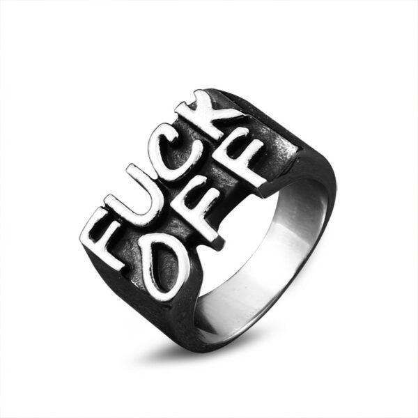 Wholesale Vintage Fuck Off Stainless Steel Rings