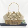 Wholesale Gold Tassel Shoulder Diamond Pearl Bag OLY-SD-QY001