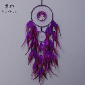 Seven-color crystal stone-purple
