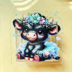 B201-black skirt cow pen holder