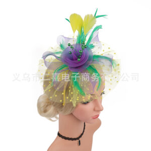 Yellow + purple + Green