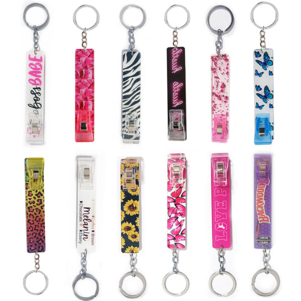 Wholesale Contactless Card Reader Clip Acrylic Keychain