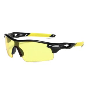 Black and yellow frame transparent yellow tablets