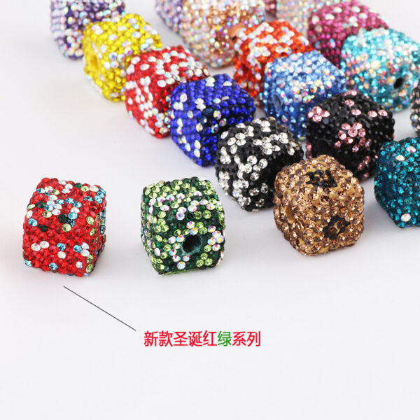 Wholesale Christmas Squares Colored Clay Beads