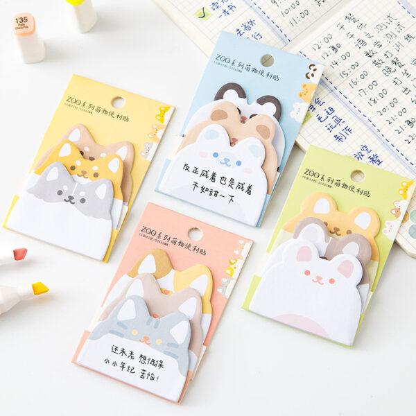 Wholesale Animal Variant Self Adhesive Sticky Notes