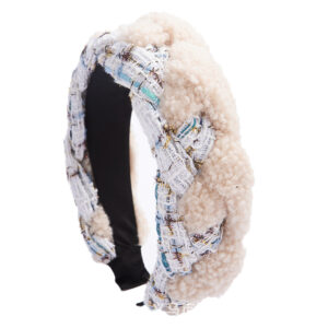 High-grade Maillard Chanel style white headband