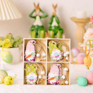 Easter 4 Lattice Boxed Wooden Pendant A