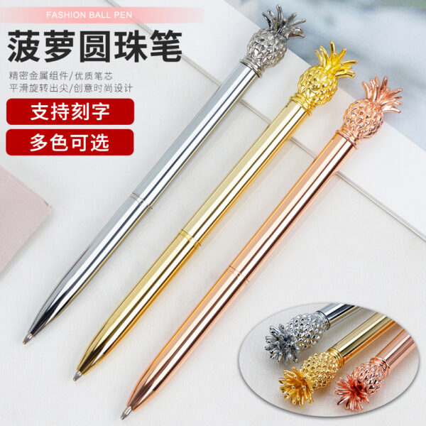 O1CN014bJH8B1jndvR9TKVH_2527334593-0-cib Wholesale Pineapple Creative Metal Ballpoint Pen