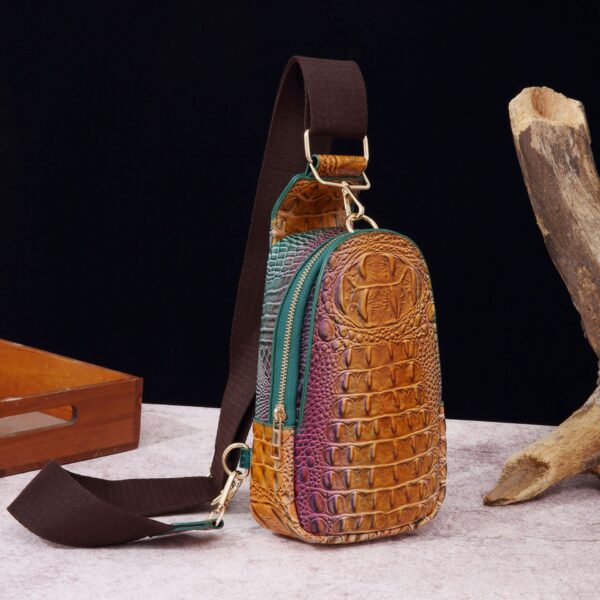 O1CN014bKkxg1bYyP7xVzY6_2209154643478-0-cib-1 Wholesale PU Wide Shoulder Strap Women's Crocodile Pattern Chest Bag Waist Bag Crossbody Bag