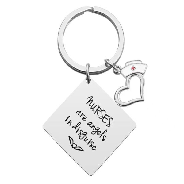 Wholesale Stainless Steel Creative Nurses Day Keychain