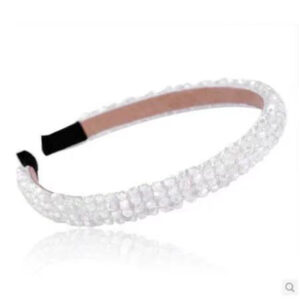 White 4-row headband