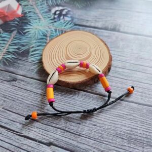 Orange Peach Black Rope