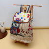Wholesale Canvas Embroidery Knit Backpack