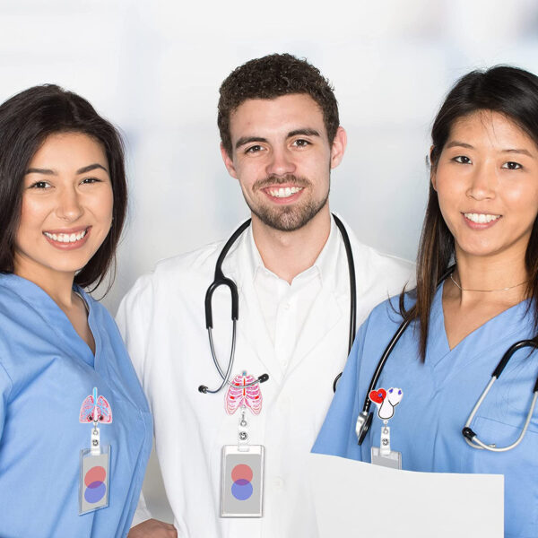 Wholesale Badge Reels Doctor Nurse ABS Retractable Keychains