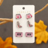 Wholesale of Valentine's Day High Heels, Wooden Earrings
