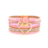Wholesale Bohemian Multi-layered Leather Handwoven Love Bracelet