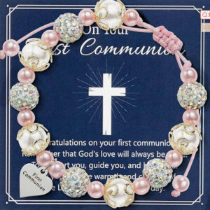 Engraved first+pearl bracelet