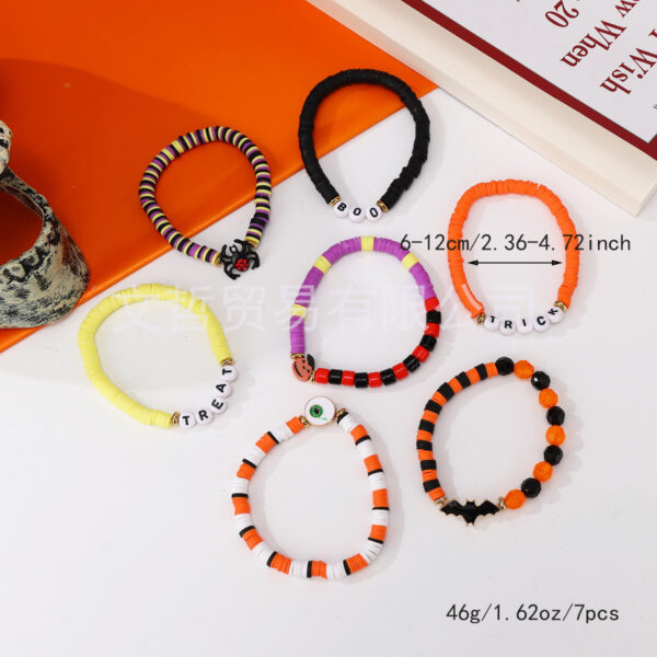 Wholesale Christmas Halloween Set Polymer Clay Bracelet