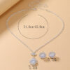 Wholesale Super Flash Rhinestone Necklace Earring Set