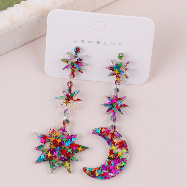 O1CN014g3bNp1T3MFxm888C_2677772326-0-cib Wholesale Sun Moon Series Acrylic Earrings