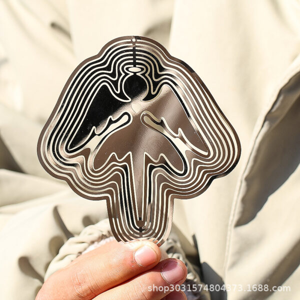 Wholesale 3D Angel Fairy Stainless Steel Rotating Wind Chime