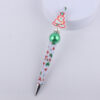 Wholesale Cute Cartoon Christmas Silicone Bead Creative Multifunctional BallPoint Pen