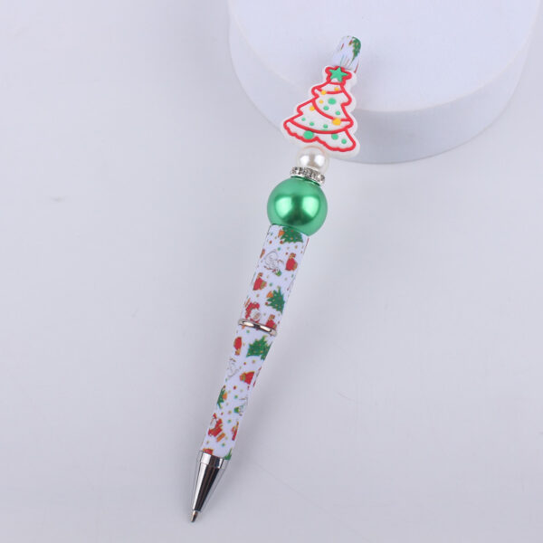 Wholesale Cute Cartoon Christmas Silicone Bead Creative Multifunctional BallPoint Pen
