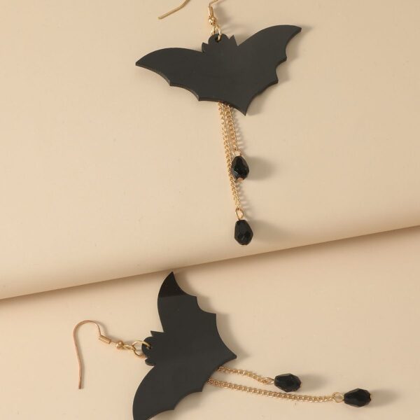 Wholesale Halloween Bats Black Diy Acrylic Earrings