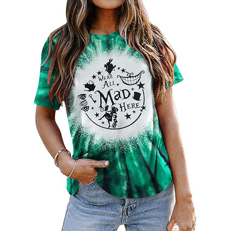 Wholesale New Summer Round Neck Short Sle Letter Printed T-shirt Tops