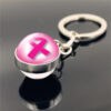 O1CN014jYmIh1hduMElfqiX_2201226834301-0-cib Wholesale Care Breast Cancer Vermicelli with Zinc Alloy Key Chain