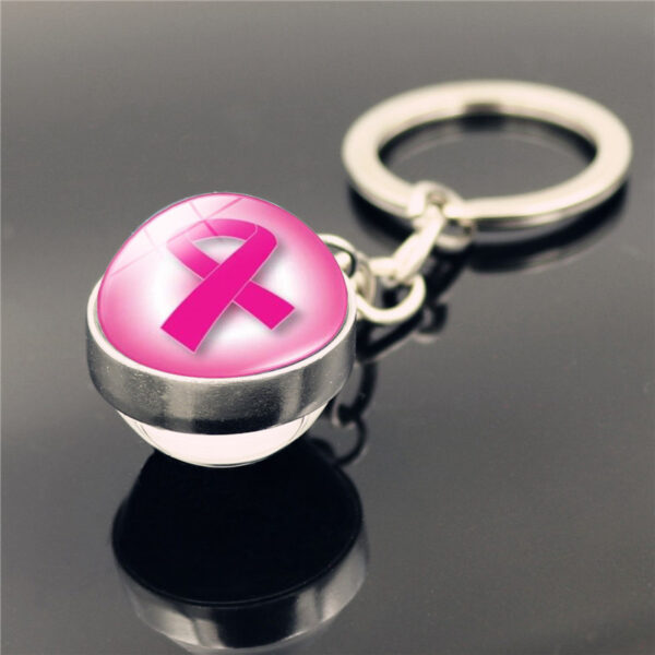 O1CN014jYmIh1hduMElfqiX_2201226834301-0-cib Wholesale Care Breast Cancer Vermicelli with Zinc Alloy Key Chain
