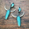 O1CN014ksIoK1TI0kOVQob7_2206709272358-0-cib Wholesale Sapphire Bull Horn Alloy Earrings