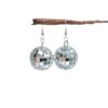 Wholesale Shaking Glowing Vintage Mirror Glass Ball Earrings