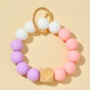 O1CN014np8uq1bFjfMn60a3_2857743436-0-cib Wholesale Candy Color Silicone Beaded Wrist Keychain