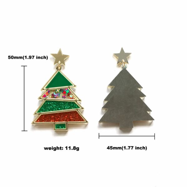 O1CN014oFLdz1ZFcasY5Gh6_1794553165-0-cib Wholesale Christmas Geometric Sequins Christmas Tree Acrylic Earrings