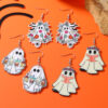 Wholesale Halloween Funny Cool Girl Ghost Wind Acrylic Personality Earrings