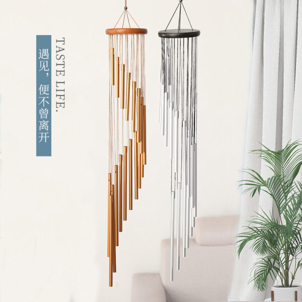 Wholesale Aluminum Tube Rotating Pine Wind Chimes