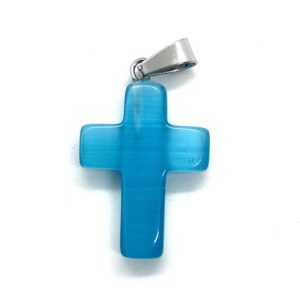 Blue Cat's Eye / 18x29x6mm