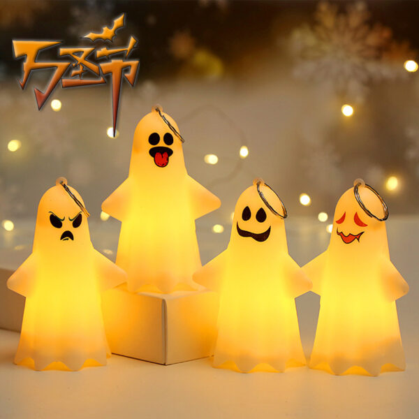 Wholesale Halloween LED Ghost Decoration Plastic Ornaments