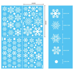 BQ018 white snowflake (a set of four)