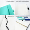Wholesale Paper A5 Strap Business Office Book Student Ledger Notebook