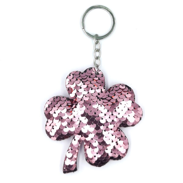 Wholesale Sequin Four-leaf Clover Creative Keychain
